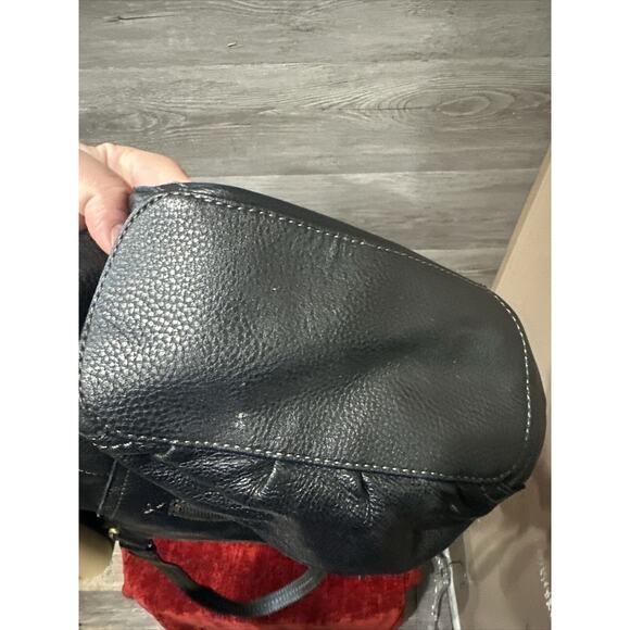 The Sak Black Pebbled Leather Shoulder Bag Purse Tote - Picture 11 of 11